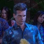 Leo’s blue floral shirt on Days of our Lives