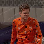 Leo’s orange Halloween pajamas on Days of our Lives