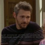 Liam’s striped sweater on The Bold and the Beautiful