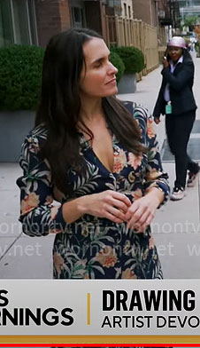 Lilia Luciano's floral shirtdress on CBS Mornings