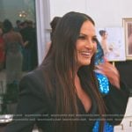 Lisa’s black cutout blazer dress on The Real Housewives of Salt Lake City