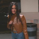 Lisa’s camel cropped leather jacket on The Real Housewives of Salt Lake City