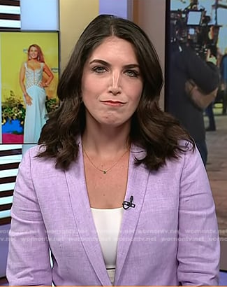 Liz's lilac blazer on Today