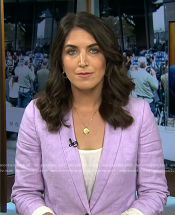 Liz's lilac blazer on Today