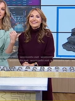 Lori’s purple turtleneck dress on Good Morning America