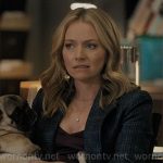 Lorna’s blue plaid blazer on The Lincoln Lawyer