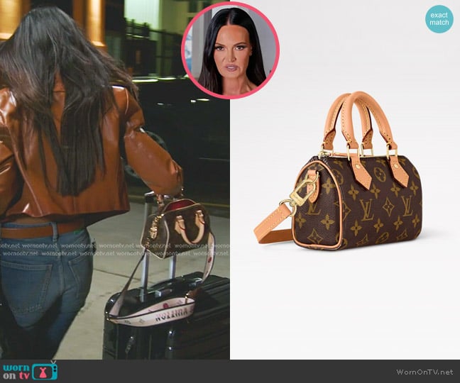 Louis Vuitton Nano Speedy worn by Lisa Barlow on The Real Housewives of Salt Lake City