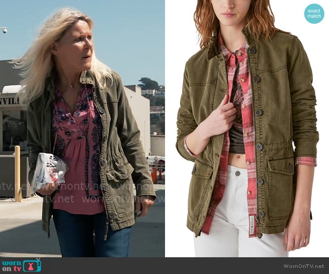 Lucky Brand Two Pocket Utility Jacket worn by Heather Webber (Alley Mills) on General Hospital