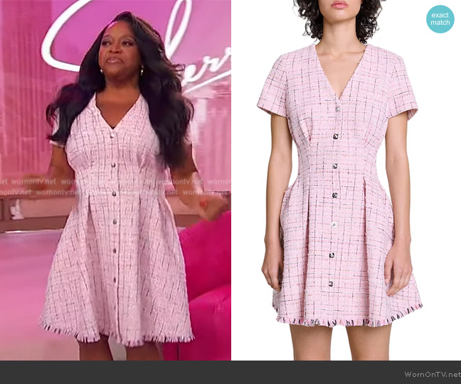 Maje Rimexia Tweed Dress worn by Sherri Shepherd on Sherri