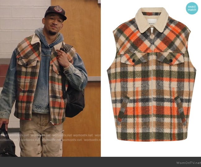 Damon’s plaid vest on All American HC