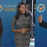 Dr. Michelle Henry’s gray plaid dress on Today