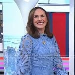 Molly Shannon’s blue lace mini dress on Today