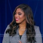 Morgan’s gingham check blazer on Good Morning America