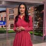 Morgan’s pink midi shirtdress on NBC News Daily