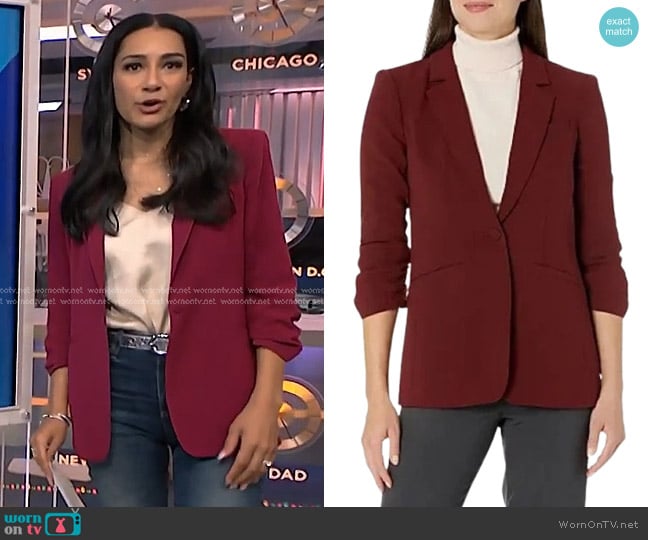 Cinq a Sept Khloe Blazer worn by Morgan Radford on NBC News Daily