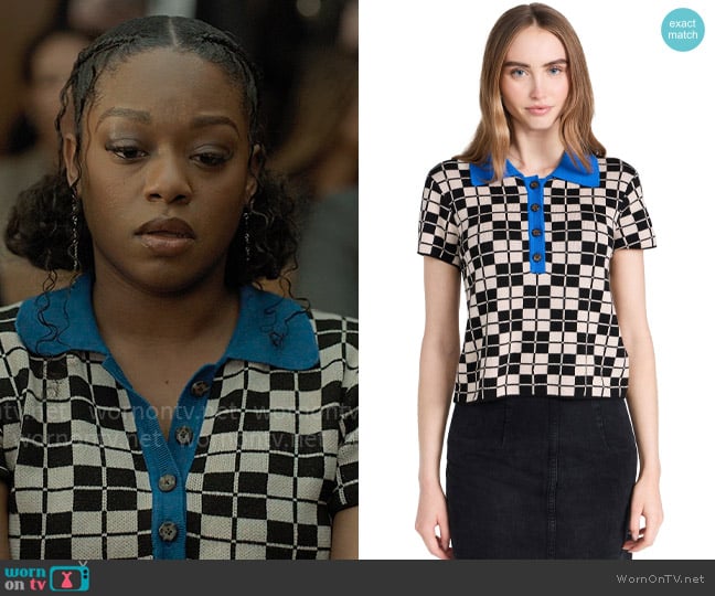 Mother The Offsides Henley Top worn by Izzy Letts (Jazz Raycole) on The Lincoln Lawyer