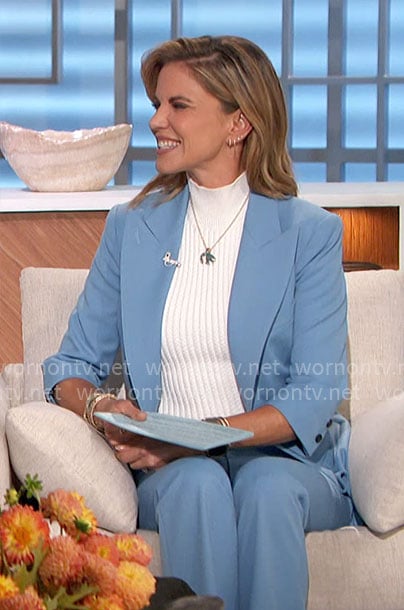 Natalie's blue suit on The Talk