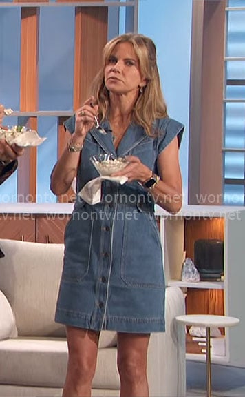 Natalie's denim mini dress on The Talk