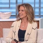 Natalie’s horse cardigan on The Talk