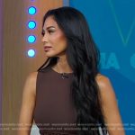 Nicole Scherzinger’s brown cutout dress on Good Morning America