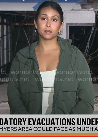 Nicole Valdes' green jacket on CBS Mornings