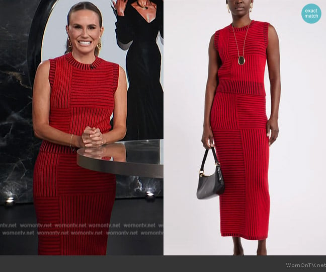 Nordstrom x Harlem Fashion Row Harbison Rib Wool & Cashmere Sweater Vest worn by Keltie Knight on E! News