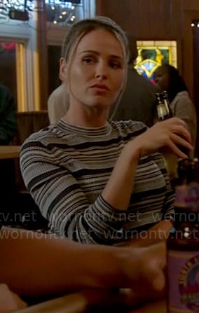 Novak's striped top on Chicago Fire