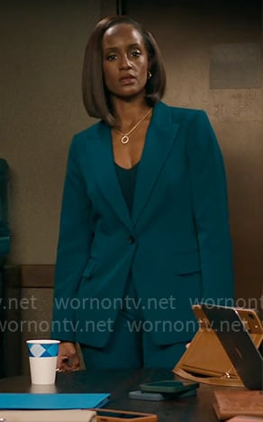 Olympia's teal suit on Matlock