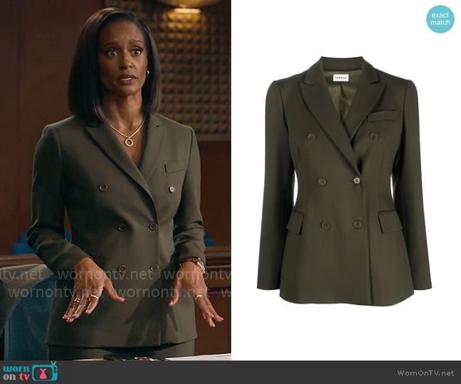 Olympia’s olive green blazer on Matlock