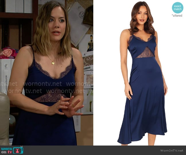 Petal + Pup Ariel Dress worn by Hope Logan (Annika Noelle) on The Bold and the Beautiful