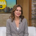 Rebecca’s houndstooth blazer on Good Morning America