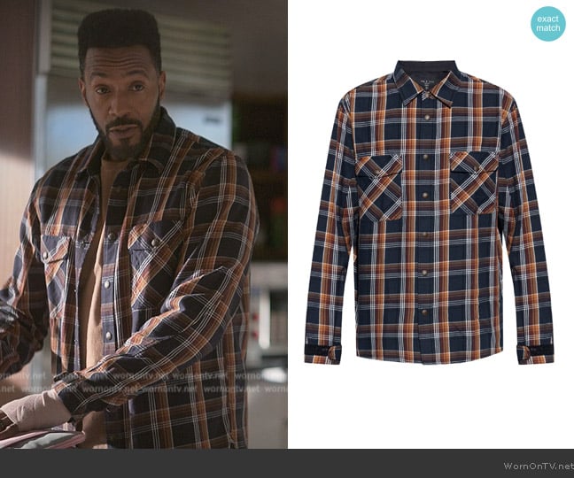 Lewis’s blue plaid shirt on Reasonable Doubt