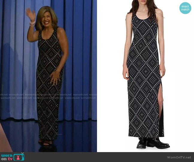 Rag & Bone Priscilla Studded Maxi Dress worn by Hoda Kotb on Today