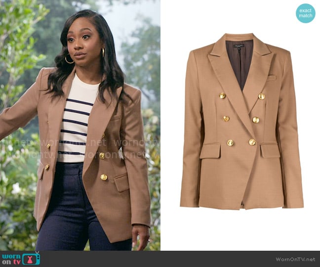 Rag and Bone Preston Blazer worn by Nina (Tetona Jackson) on Poppas House