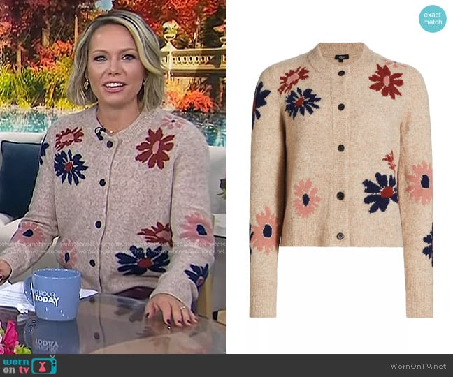 Rails Millie Cardigan in Mauve Meadow worn by Dylan Dreyer on Today