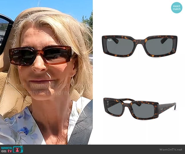 Ray Ban Kiliane Sunglasses in Havana worn by Joan Vassos on The Golden Bachelorette