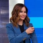 Rebecca’s denim blazer on Good Morning America