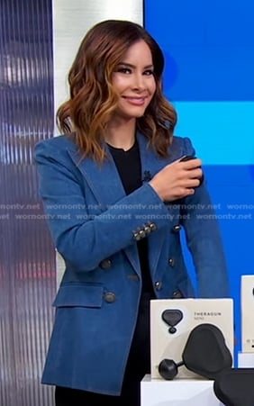 Rebecca's denim blazer on Good Morning America