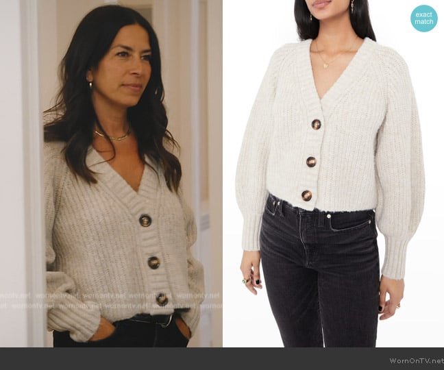 Rebecca Minkoff Zoya Three-Button Short Cardigan worn by Rebecca Minkoff on The Real Housewives of New York City