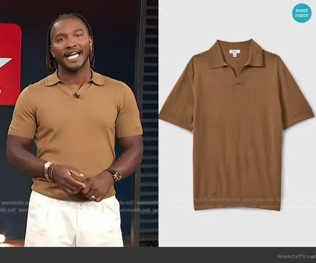 Reiss Duchie Shirt worn by Scott Evans on Access Hollywood