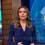 Rhiannon’s blue windowpane dress on Good Morning America