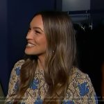 Emily Orozco’s floral print mini dress on Access Hollywood