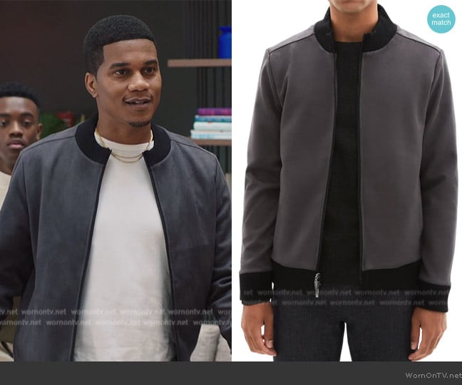 Robert Barakett Lachine Faux Suede Jacket worn by Marcus Turner (Cory Hardrict) on All American Homecoming