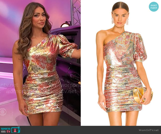 Ronny Kobo Eden Dress worn by Manuela Arbeláez on The Price is Right