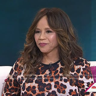 Rosie Perez's leopard print dress on Today