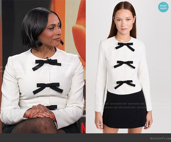 Sandy Liang Chibu Dress worn by Nicolette Robinson on E! News