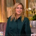 Sara’s green button down shirt on The View