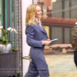 Sara’s blue cropped blazer and pants on The View