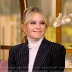 Sara’s pinstripe blazer on The View