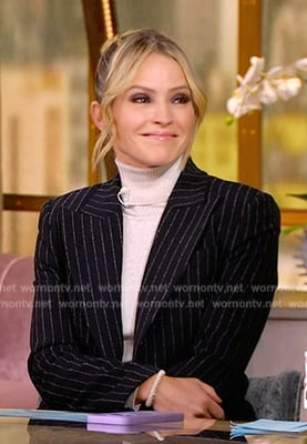 Sara's pinstripe blazer on The View